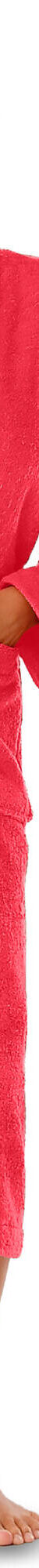 Peignoir mixte adulte col châle éponge bouclette (corail) Peignoir mixte adulte col châle éponge bouclette (corail)